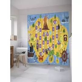 Шторка-занавеска для ванной JOYARTY