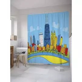Шторка-занавеска для ванной JOYARTY