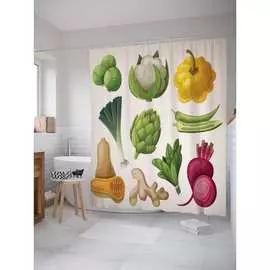 Шторка-занавеска для ванной JOYARTY