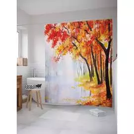 Шторка-занавеска для ванной JOYARTY