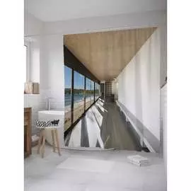 Шторка-занавеска для ванной JOYARTY