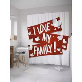 Шторка-занавеска для ванной JOYARTY