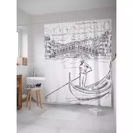 Шторка-занавеска для ванной JOYARTY