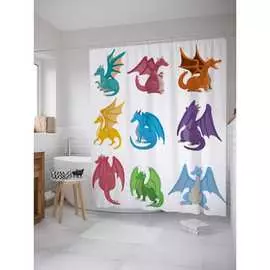 Шторка-занавеска для ванной JOYARTY