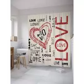 Шторка-занавеска для ванной JOYARTY