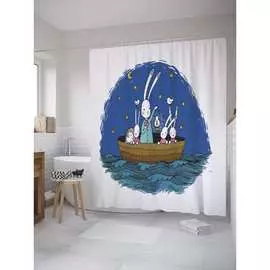 Шторка-занавеска для ванной JOYARTY