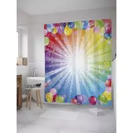 Шторка-занавеска для ванной JOYARTY