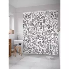 Шторка-занавеска для ванной JOYARTY