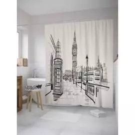 Шторка-занавеска для ванной JOYARTY