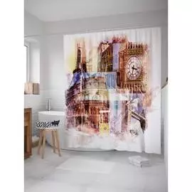 Шторка-занавеска для ванной JOYARTY
