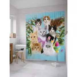 Шторка-занавеска для ванной JOYARTY