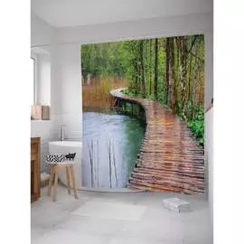 Шторка-занавеска для ванной JOYARTY