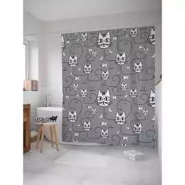 Шторка-занавеска для ванной JOYARTY