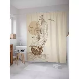 Шторка-занавеска для ванной JOYARTY