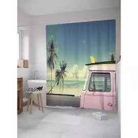 Шторка-занавеска для ванной JOYARTY