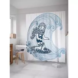 Шторка-занавеска для ванной JOYARTY