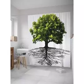 Шторка-занавеска для ванной JOYARTY