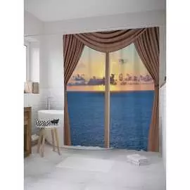 Шторка-занавеска для ванной JOYARTY