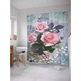 Шторка-занавеска для ванной JOYARTY