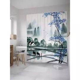 Шторка-занавеска для ванной JOYARTY