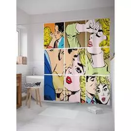 Шторка-занавеска для ванной JOYARTY