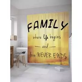 Шторка-занавеска для ванной JOYARTY