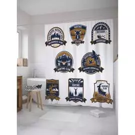 Шторка-занавеска для ванной JOYARTY