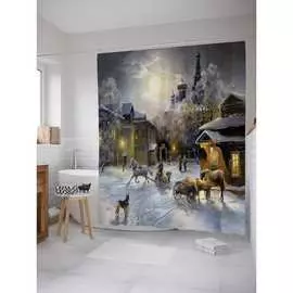 Шторка-занавеска для ванной JOYARTY