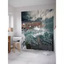 Шторка-занавеска для ванной JOYARTY