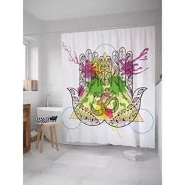 Шторка-занавеска для ванной JOYARTY