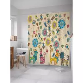 Шторка-занавеска для ванной JOYARTY