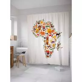 Шторка-занавеска для ванной JOYARTY