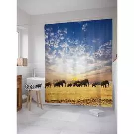 Шторка-занавеска для ванной JOYARTY