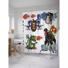 Шторка-занавеска для ванной JOYARTY