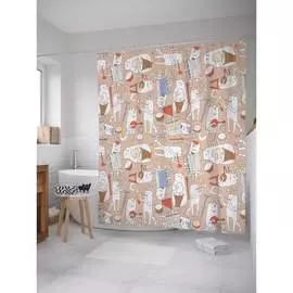 Шторка-занавеска для ванной JOYARTY