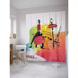 Шторка-занавеска для ванной JOYARTY