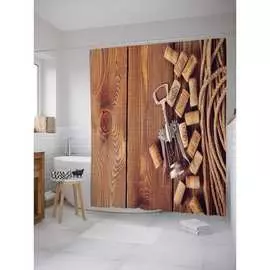 Шторка-занавеска для ванной JOYARTY