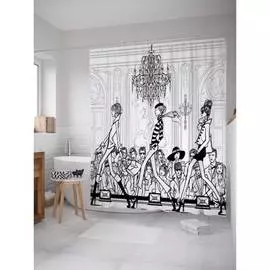 Шторка-занавеска для ванной JOYARTY