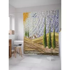 Шторка-занавеска для ванной JOYARTY