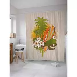 Шторка-занавеска для ванной JOYARTY