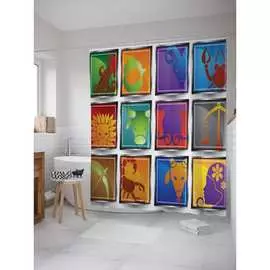 Шторка-занавеска для ванной JOYARTY