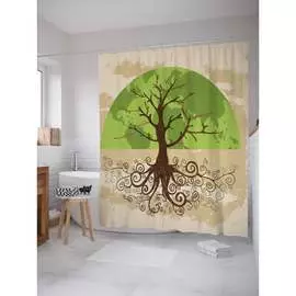 Шторка-занавеска для ванной JOYARTY