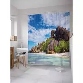 Шторка-занавеска для ванной JOYARTY