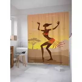 Шторка-занавеска для ванной JOYARTY