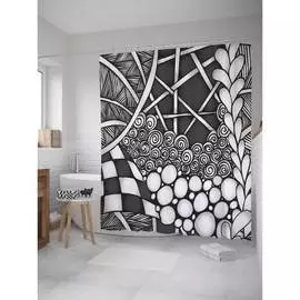 Шторка-занавеска для ванной JOYARTY