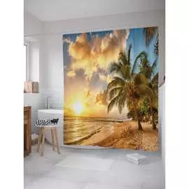 Шторка-занавеска для ванной JOYARTY