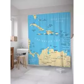 Шторка-занавеска для ванной JOYARTY