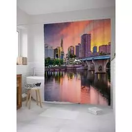 Шторка-занавеска для ванной JOYARTY