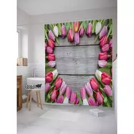 Шторка-занавеска для ванной JOYARTY