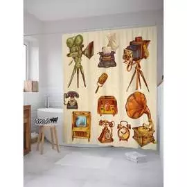 Шторка-занавеска для ванной JOYARTY